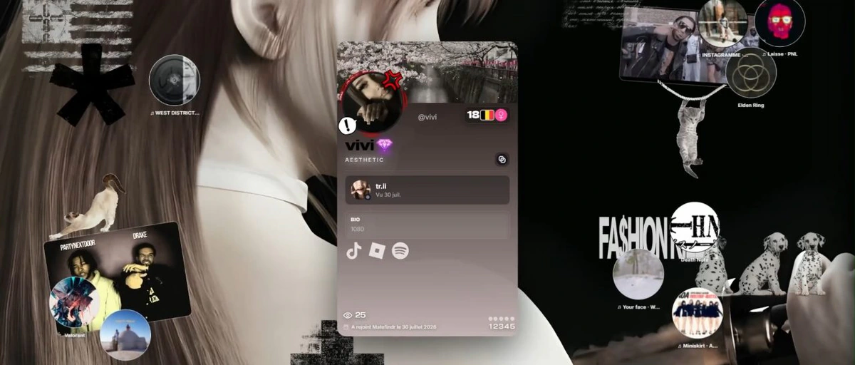 Page personnalisée de @vivi sur MateFindr